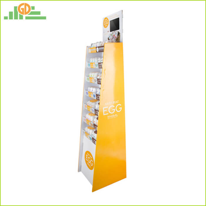 Floor Cardboard Stand Display For Supermarket