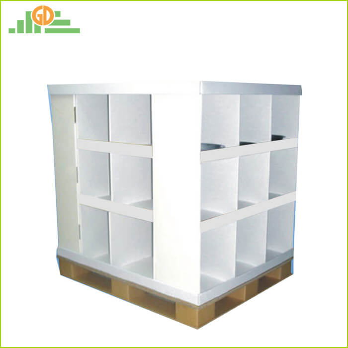 Custom Corrugated Cardboard Pallet Display For Cups