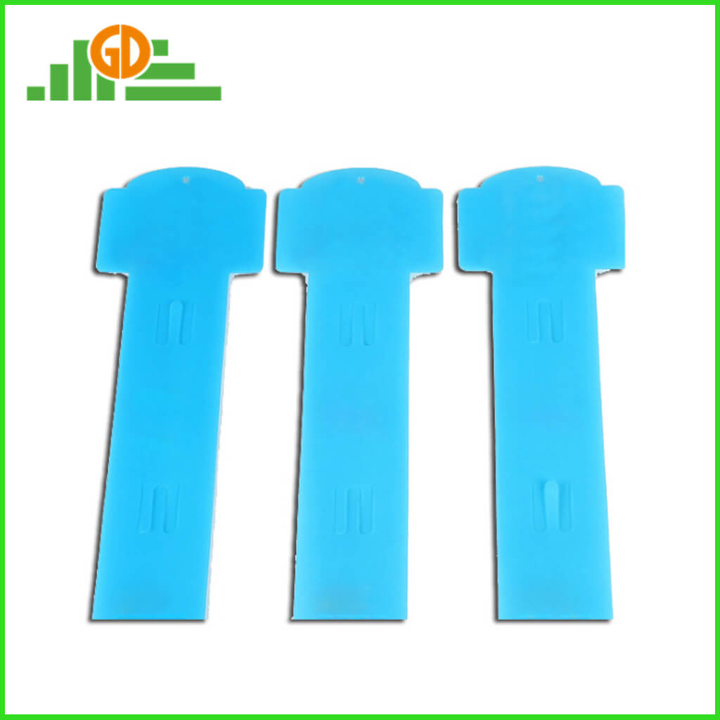 Supermarket PP injection plastic clip strip for hanging