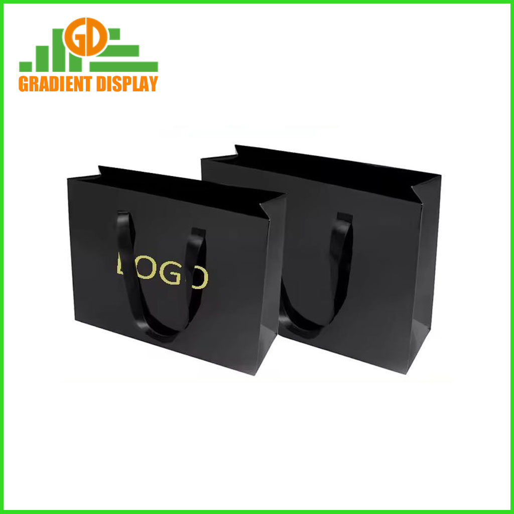Custom Logo Printed Luxury Gift Paper Bag Jewelry White Cardboard Shopping Paper Bags for Clothing Shoes in Store