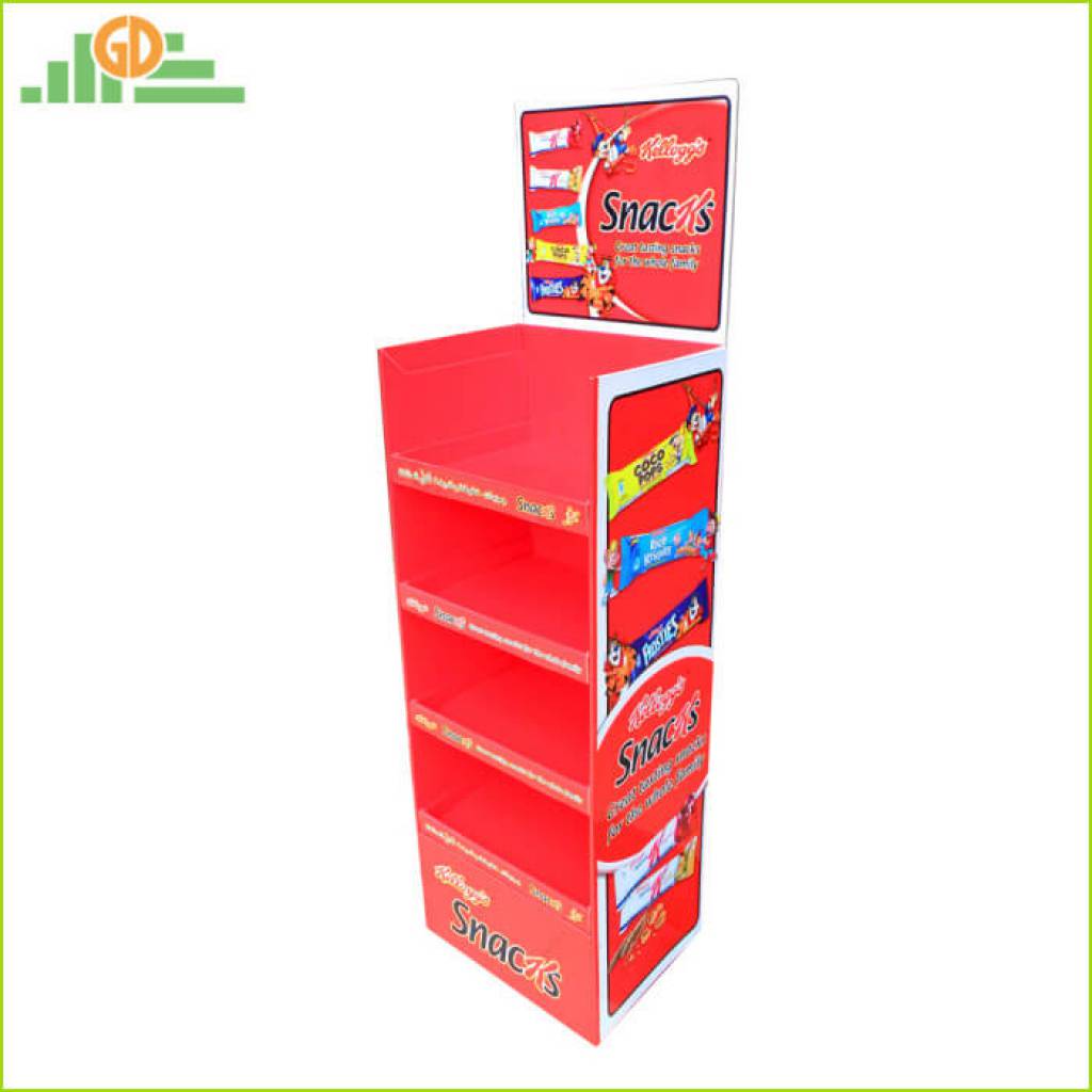 Cosmetic Cardboard Floor Displays, Skin Care Products Display Stands