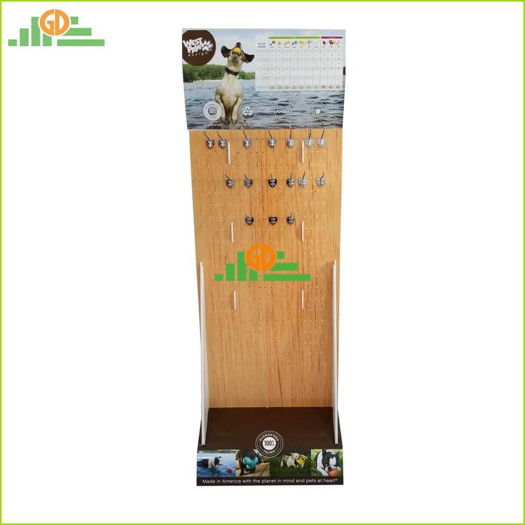 PP Hollow Sheet Plastic Display with Hooks for Product retail hook display stand