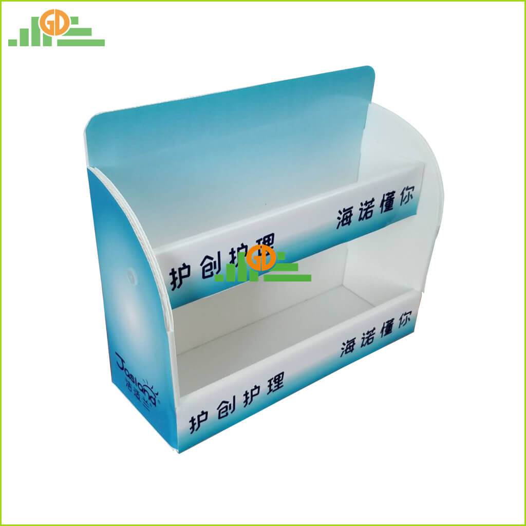 4C CMYK Offset Print PP Plastic counter Display for promotion