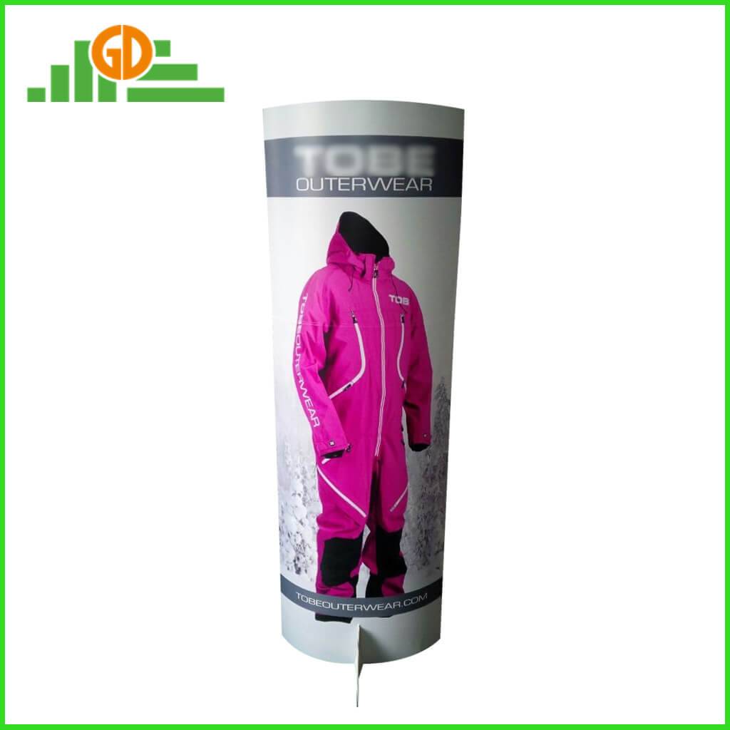Promotional Pop up Collapsible Cardboard paper Totem Display banner