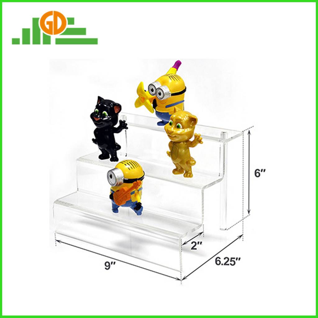 Clear Acrylic display shelf desktop display stand customized acrylic display for Dolls