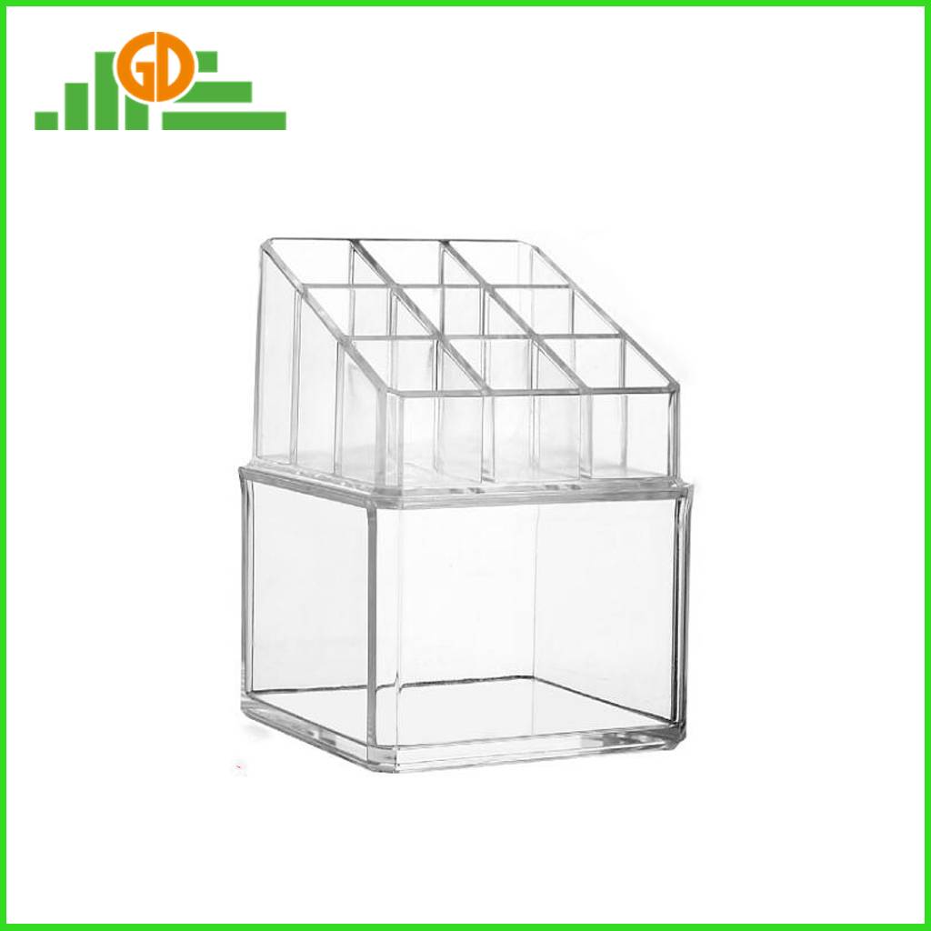 Acrylic display box for lipsticks cosmetic acrylic display box