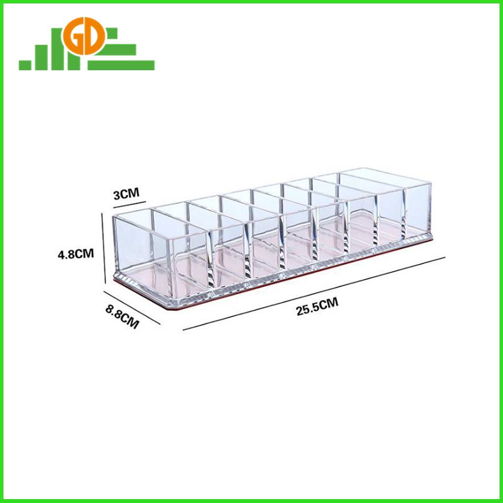 Transparent acrylic display box lipstick storage rack