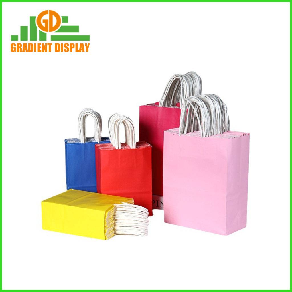Customized Kraft Paper Bag for Bakery Cafe Coffee Catering Takeaway with LOGO Printing