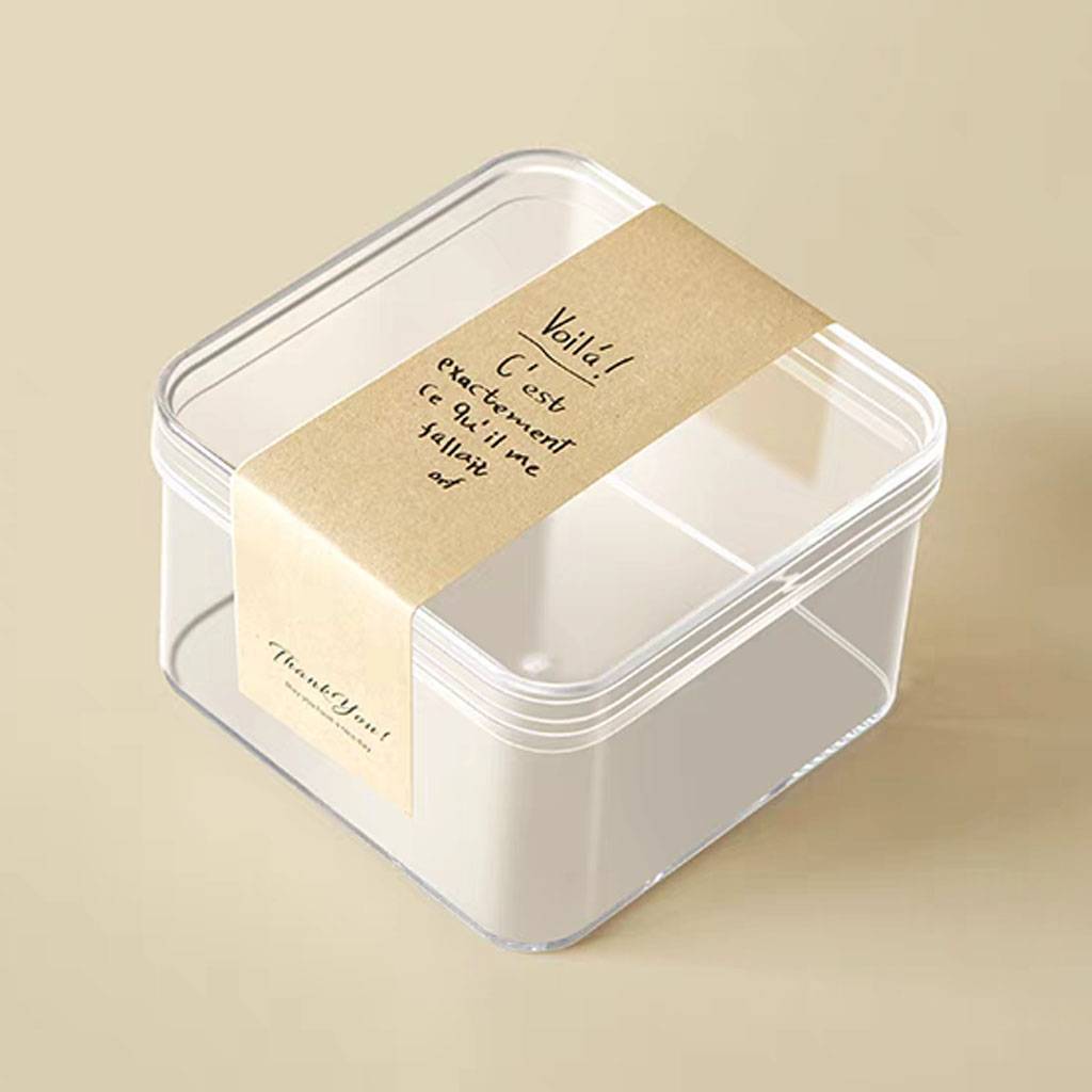 Food Grade Plastic Transparent Biscuit Box Pastry and Dessert Tiramisu Box with Lid