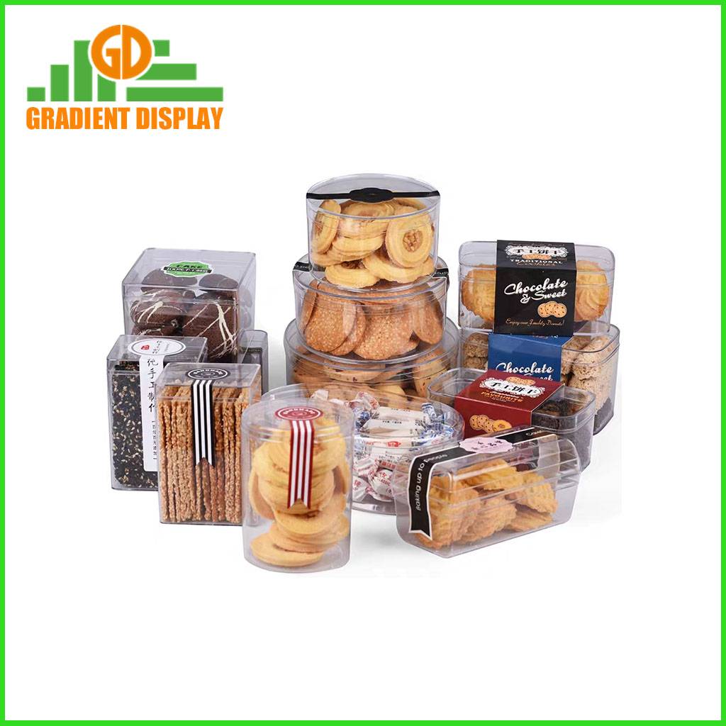 High Quality Durable Transparent Box Plastic Rectangular Pastry Box Sweet Tiramisu Dessert Box Packaging Container