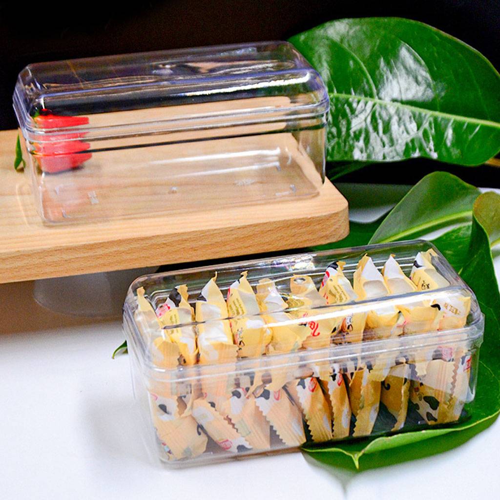 Food Grade Plastic Transparent Biscuit Box Pastry and Dessert Tiramisu Box with Lid