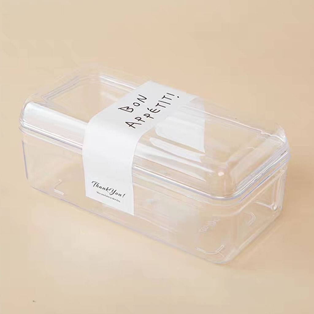 Food Grade Plastic Transparent Biscuit Box Pastry and Dessert Tiramisu Box with Lid