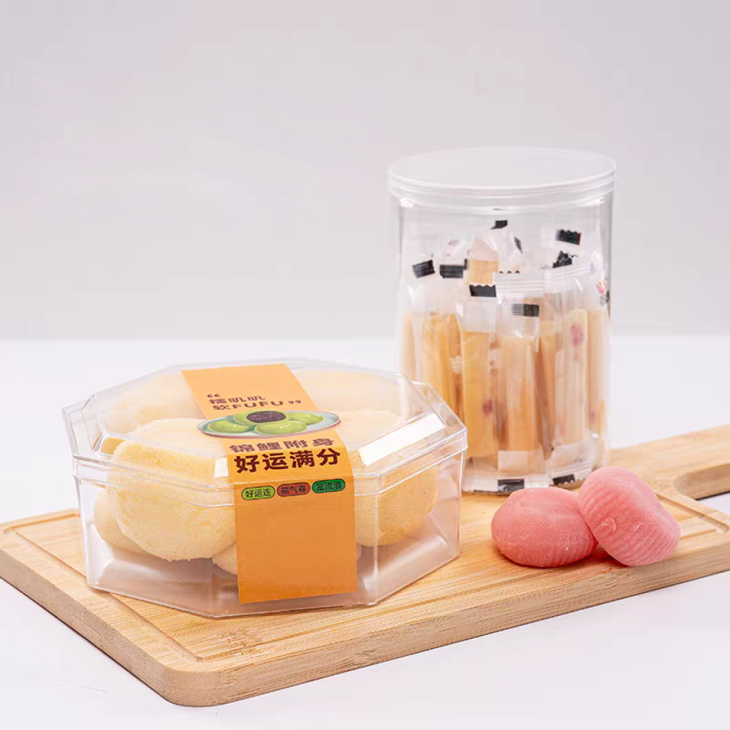 Transparent Biscuit Box Durable Using Clear Rectangle Pastry Box Plastic Tiramisu Dessert Cake Box