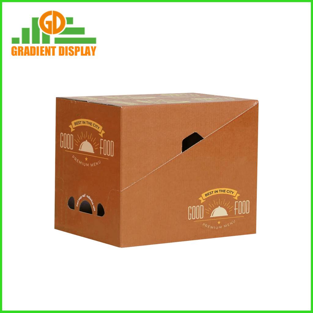 Wholesale Corrugated Cardboard Tear Off Display Box for Shipping Snacks and Candies