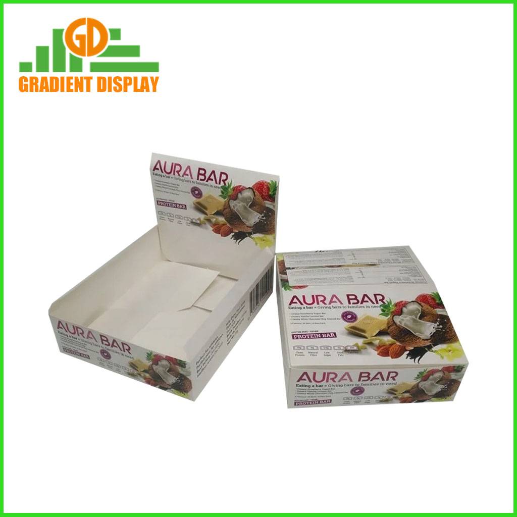 Custom Retail Tear Off Display Box for Snack and Chocolate in Supermarket and Store