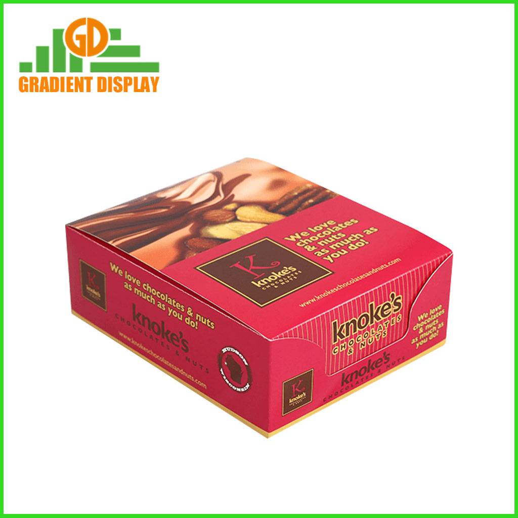 Custom Retail Tear Off Display Box for Snack and Chocolate in Supermarket and Store