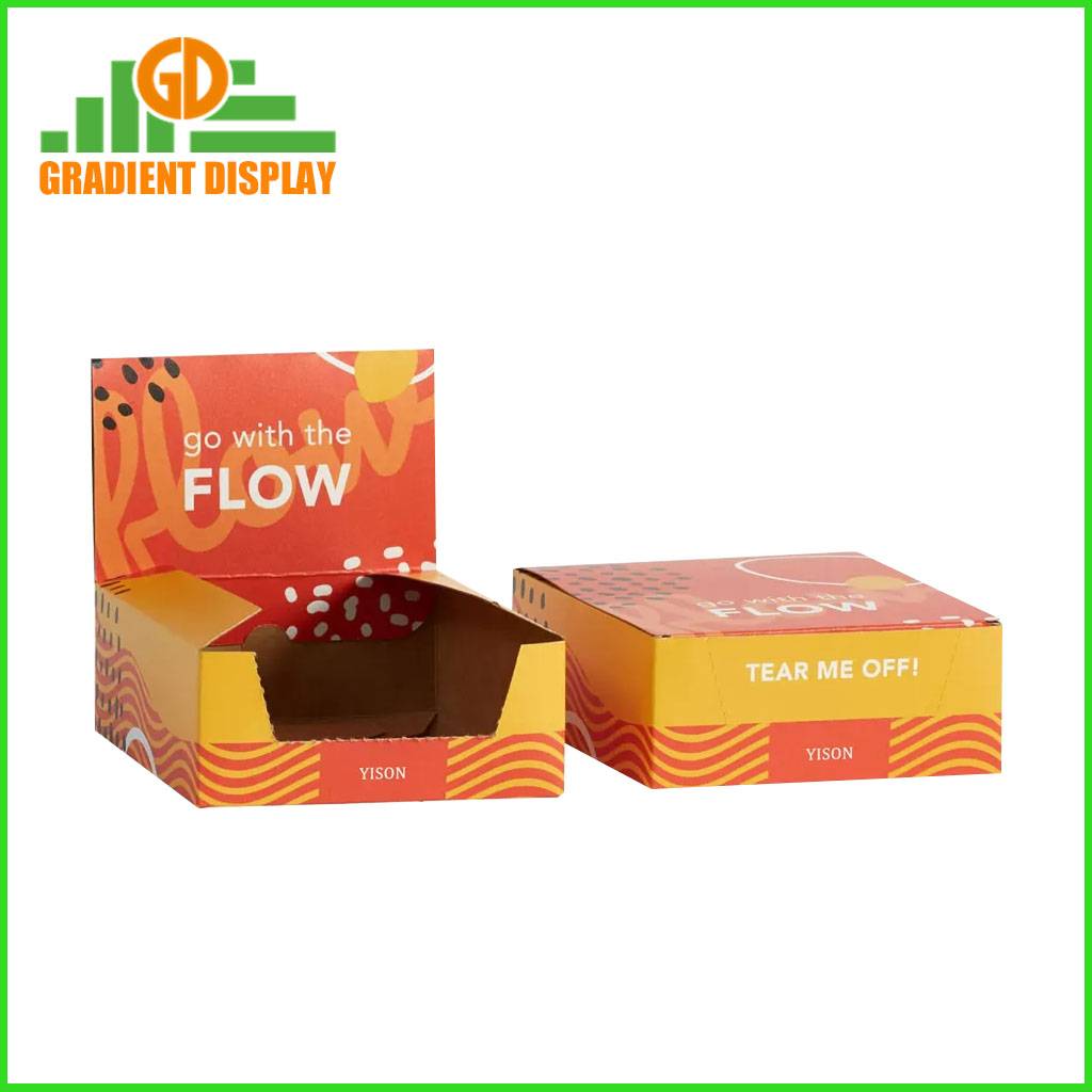 Custom Retail Tear Off Display Box for Snack and Chocolate in Supermarket and Store
