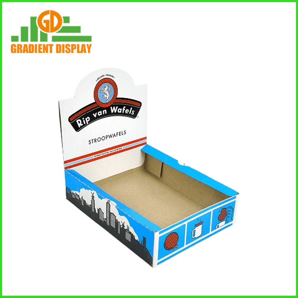 Custom Retail Paper Shelf Ready Display Packaging Box POS Cardboard Corrugated Tear Away Box for Sale