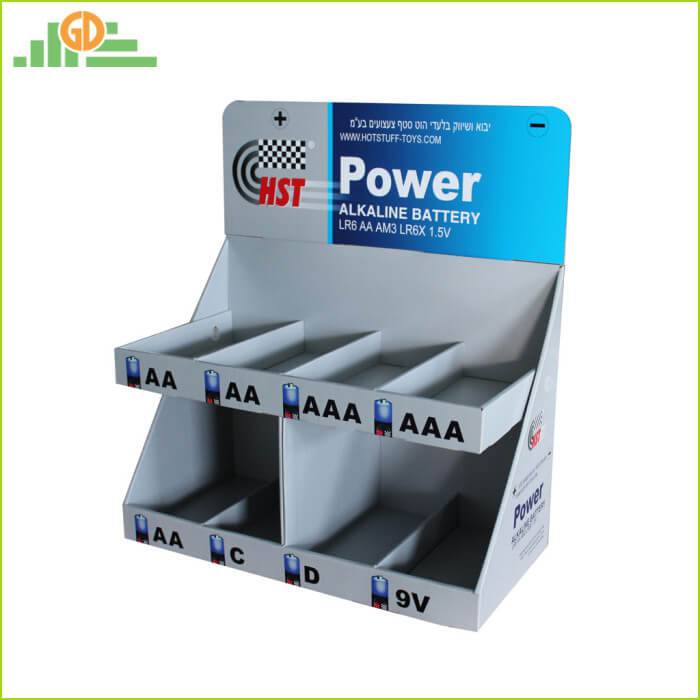 Battery PDQ/Corrugated Cardboard Counter Display