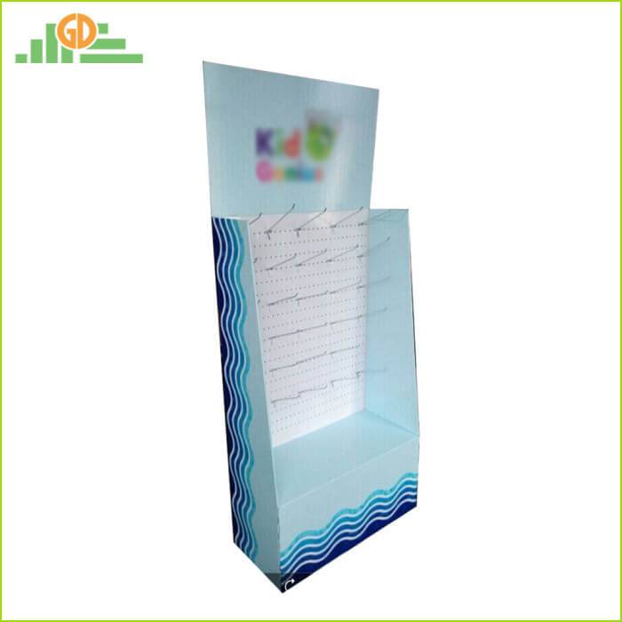 Sturdy And Durable Cardboard Hook Display With Gloss UV Coating